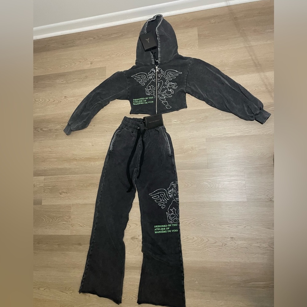 Maniere De Vior Sweat Suit2 Pc